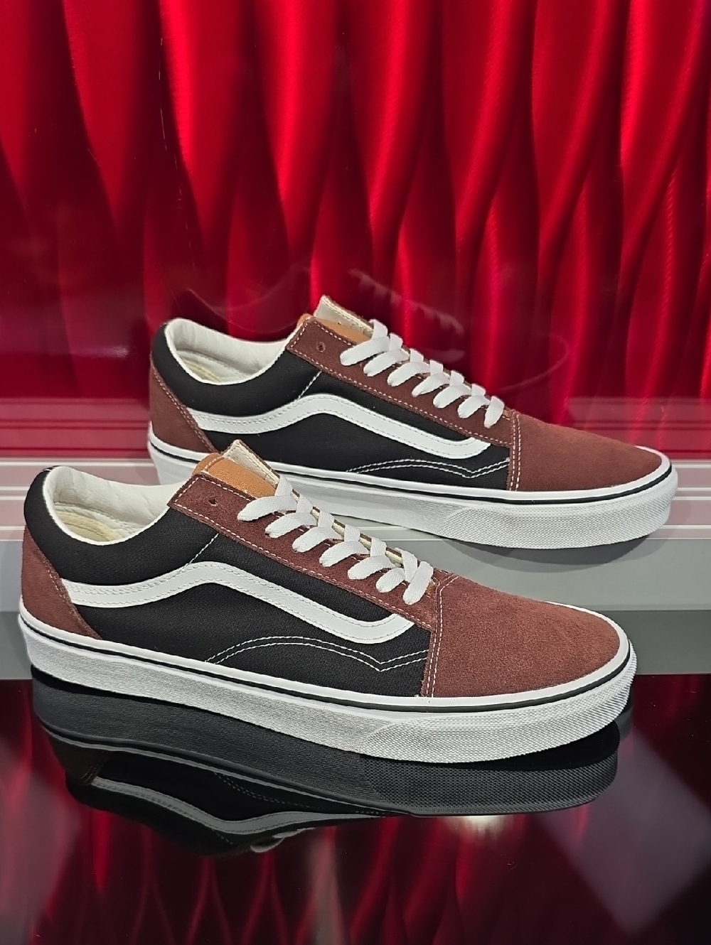 Vans Old Skool Color Block Black Brown Men’s 12 New With Box Skate Shoes